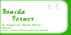 monika verner business card